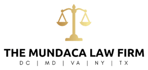 Mundaca Law Firm logo with scales of justice.