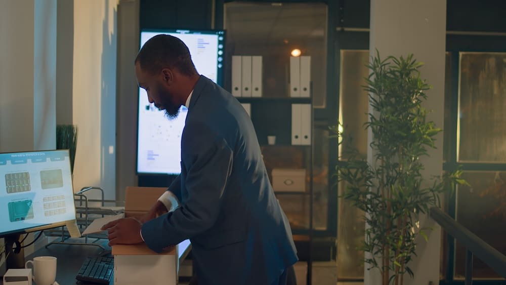 a black man was fired from his job