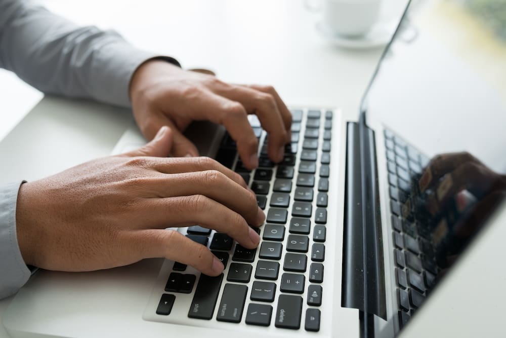 a person working on computer security clearance