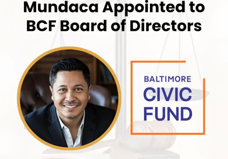 Francisco E. Mundaca appointed to the Baltimore Civic Fund Board of Directors